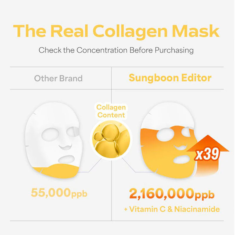 Sungboon Editor Deep Collagen Niacin Vita C Brightening Mask 37g-3