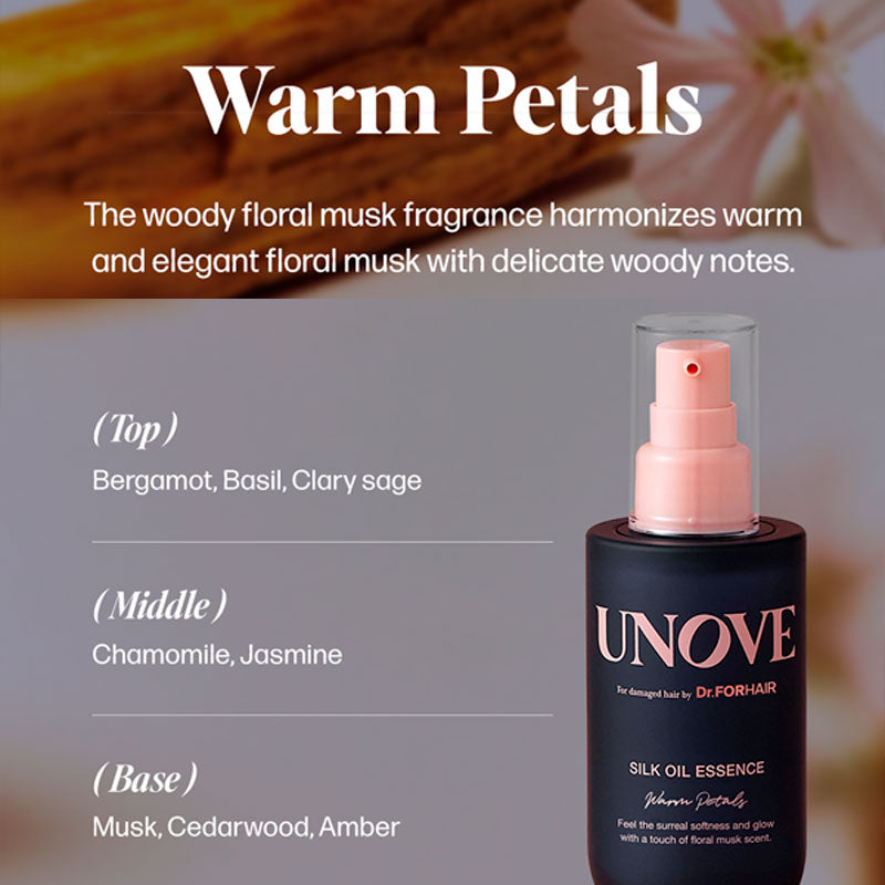 Unove Silk Oil Essence 70ml - Warm Petals-4