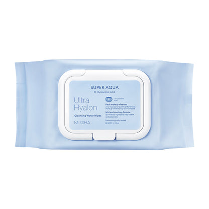 MISSHA Super Aqua Ultra Hyalron Cleansing Water Wipes 30 sheets-0