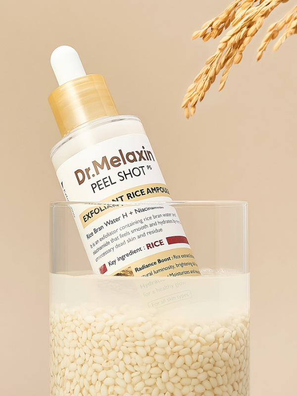 Dr.Melaxin Peel Shot Exfoliating White Rice Ampoule 80ml-3