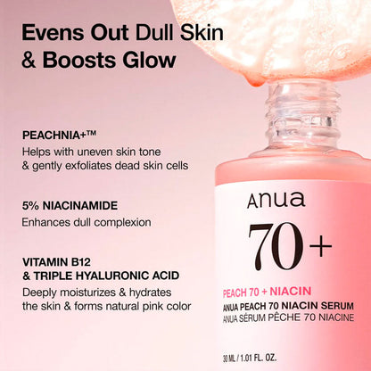 Anua Peach 70% Niacinamide Serum 30ml-3