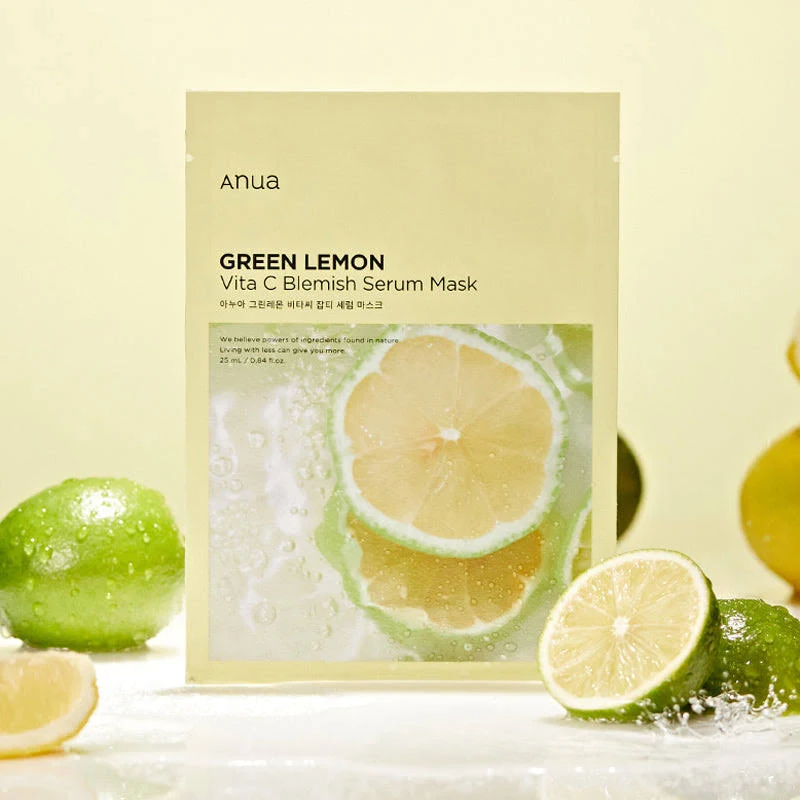 Anua Green Lemon Vita C Blemish Serum Mask 25ml - 1 PC