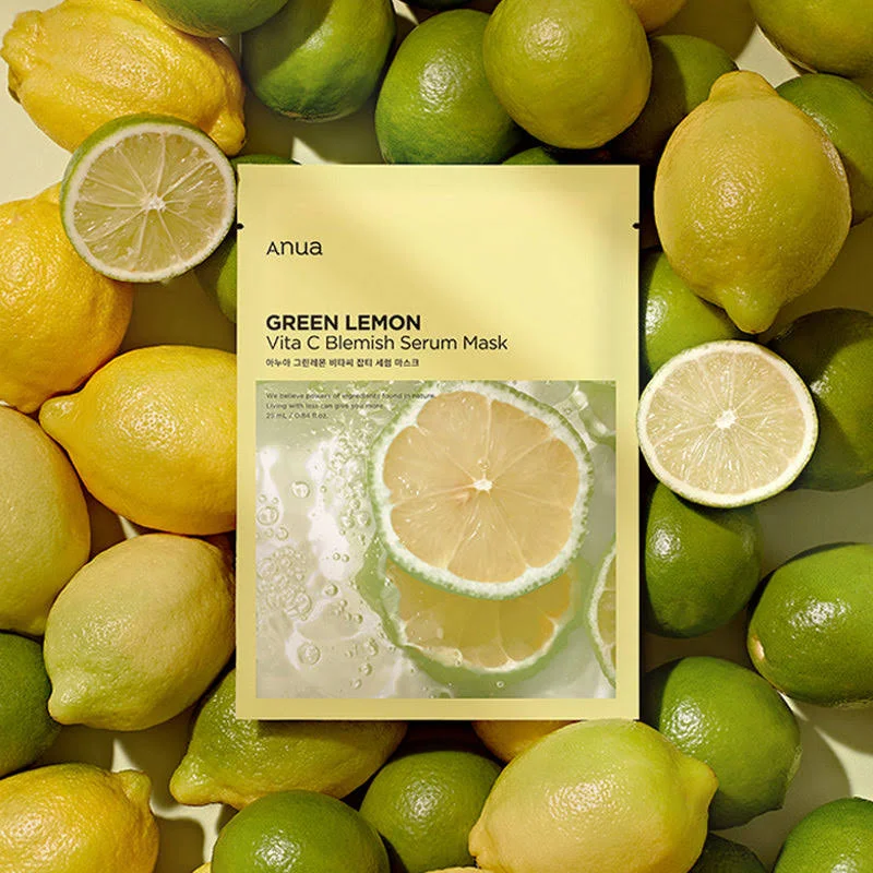 Anua Green Lemon Vita C Blemish Serum Mask 25ml - 1 PC