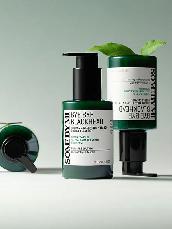 SOME BY MI Bye Bye Blackhead 30 Days Miracle Green Tea Tox Bubble Cleanser 120g-0
