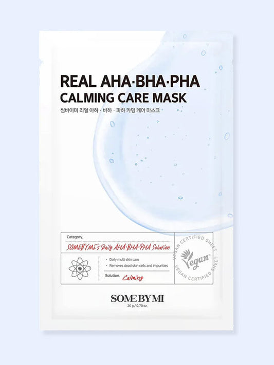 SOME BY MI Real AHA/BHA/PHA Calming Care Mask 20g-0