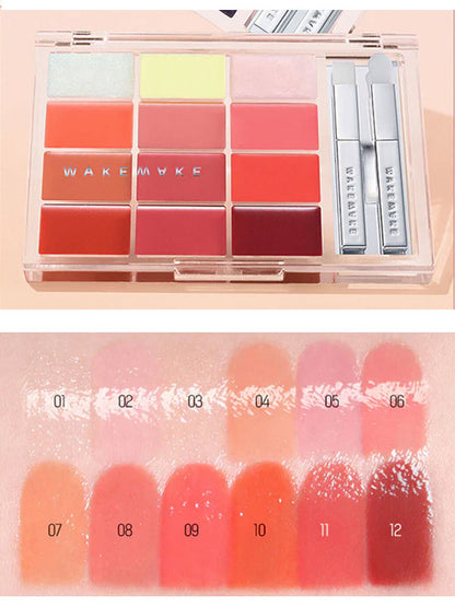 WAKEMAKE Soft Coloring Lip Palette 12g-4