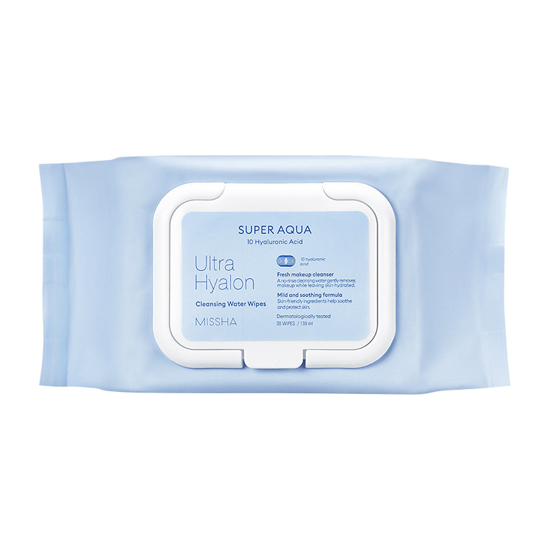 MISSHA Super Aqua Ultra Hyalron Cleansing Water Wipes 30 sheets-0