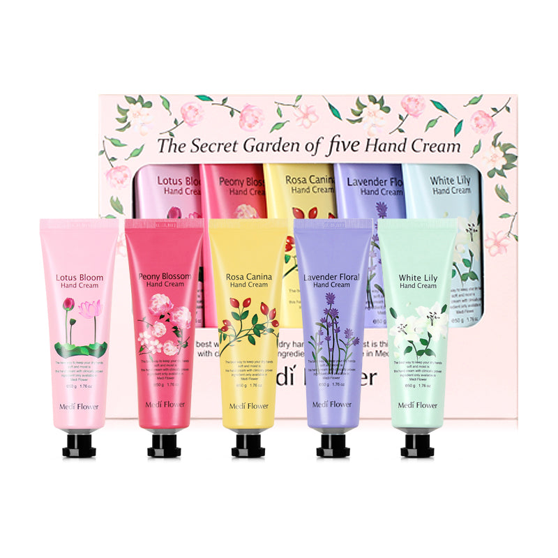 Medi Flower The Secret Garden of Five Hand Cream Set 50g*5-0