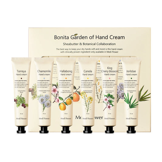 Medi Flower Bonita Garden Hand Cream Set 75g*6-0