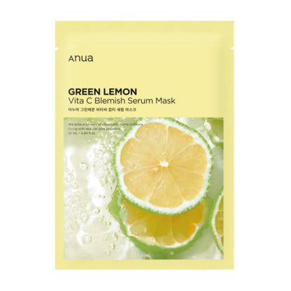 Anua Green Lemon Vita C Blemish Serum Mask 25ml - 1 PC-1