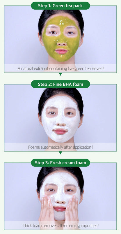 SOME BY MI Bye Bye Blackhead 30 Days Miracle Green Tea Tox Bubble Cleanser 120g-3