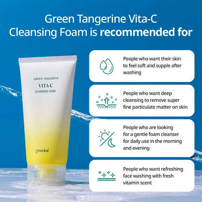 goodal Green Tangerine Vita C Cleansing Foam 150ml-6