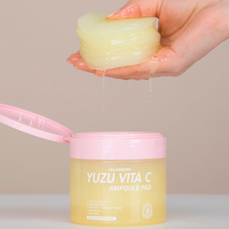 Lala Recipe Yuzu Vita C Ampoule Pad 150ml / 80pads-1