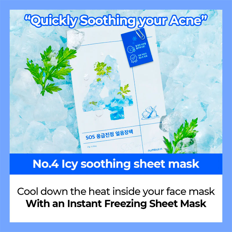 numbuzin No.4 Icy Soothing Sheet Mask-2