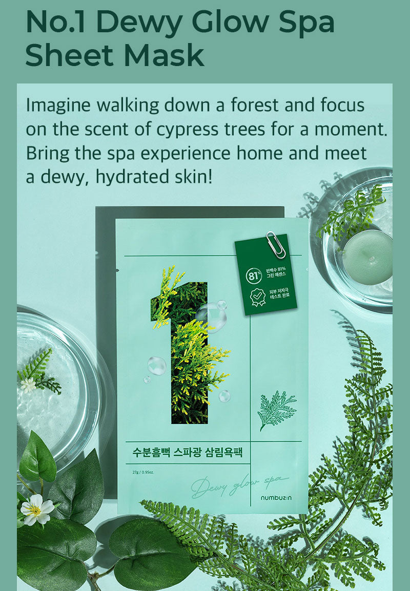 numbuzin No.1 Dewy Glow Spa Sheet Mask-3