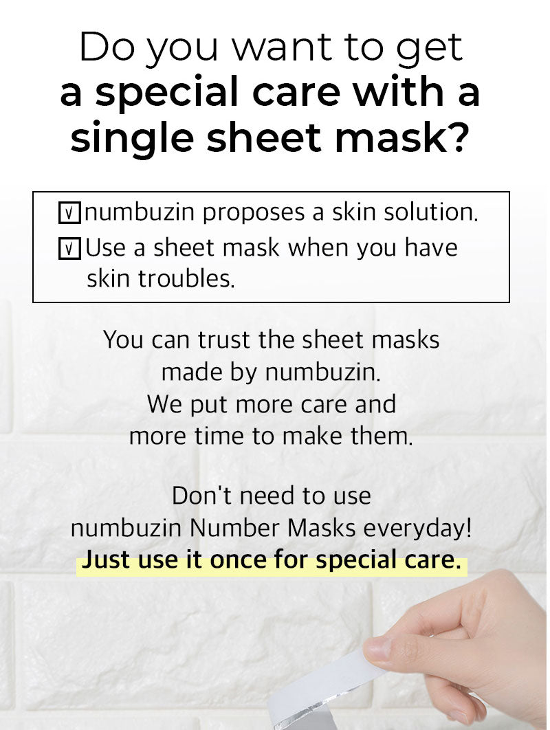 numbuzin No.1 Dewy Glow Spa Sheet Mask-4