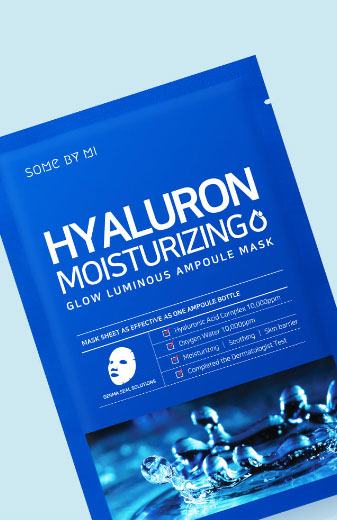 SOME BY MI Hyaluron Moisturizing Glow Luminous Ampoule Mask 1 PC-1