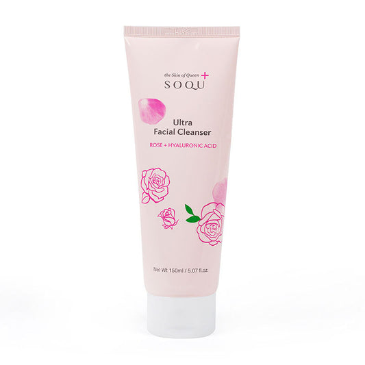 SOQU Ultra Facial Cleanser Rose 150ml-0